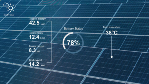 Dashboard monitoraggio impianto fotovoltaico